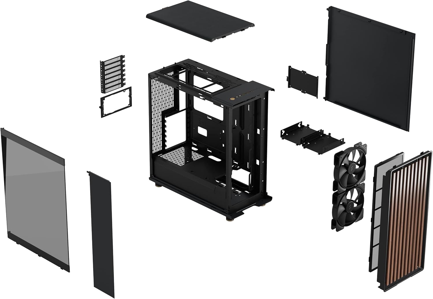 Fractal Design North Charcoal Black TG Dark - AHW Store