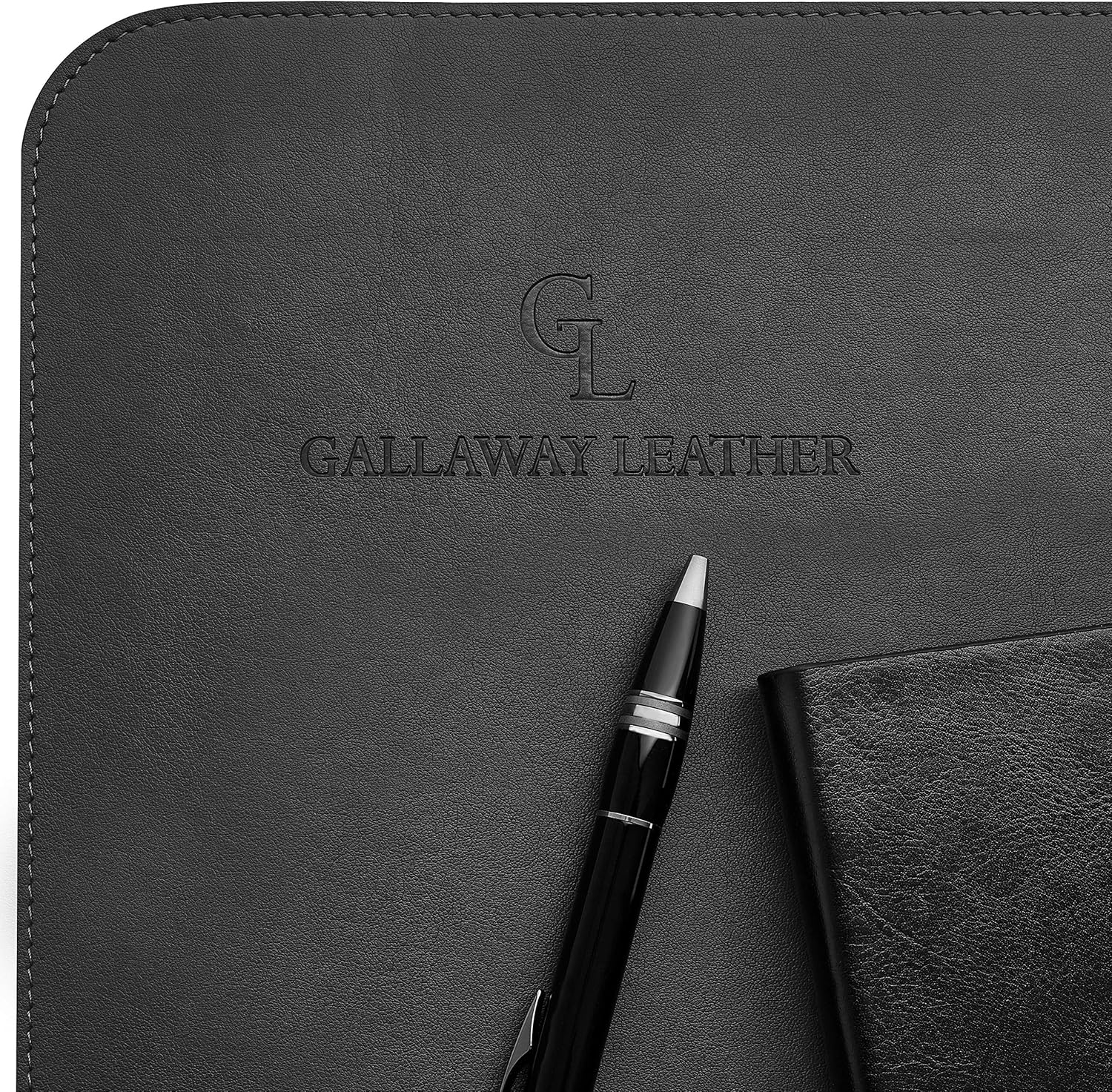 Gallaway Leather Black Desk Pad 92x92cm - AHW Store