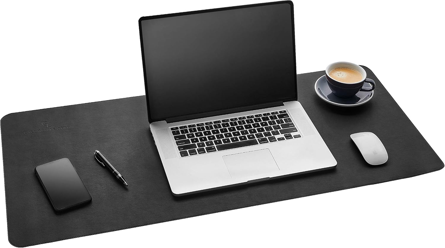 Gallaway Leather Black Desk Pad 92x92cm - AHW Store
