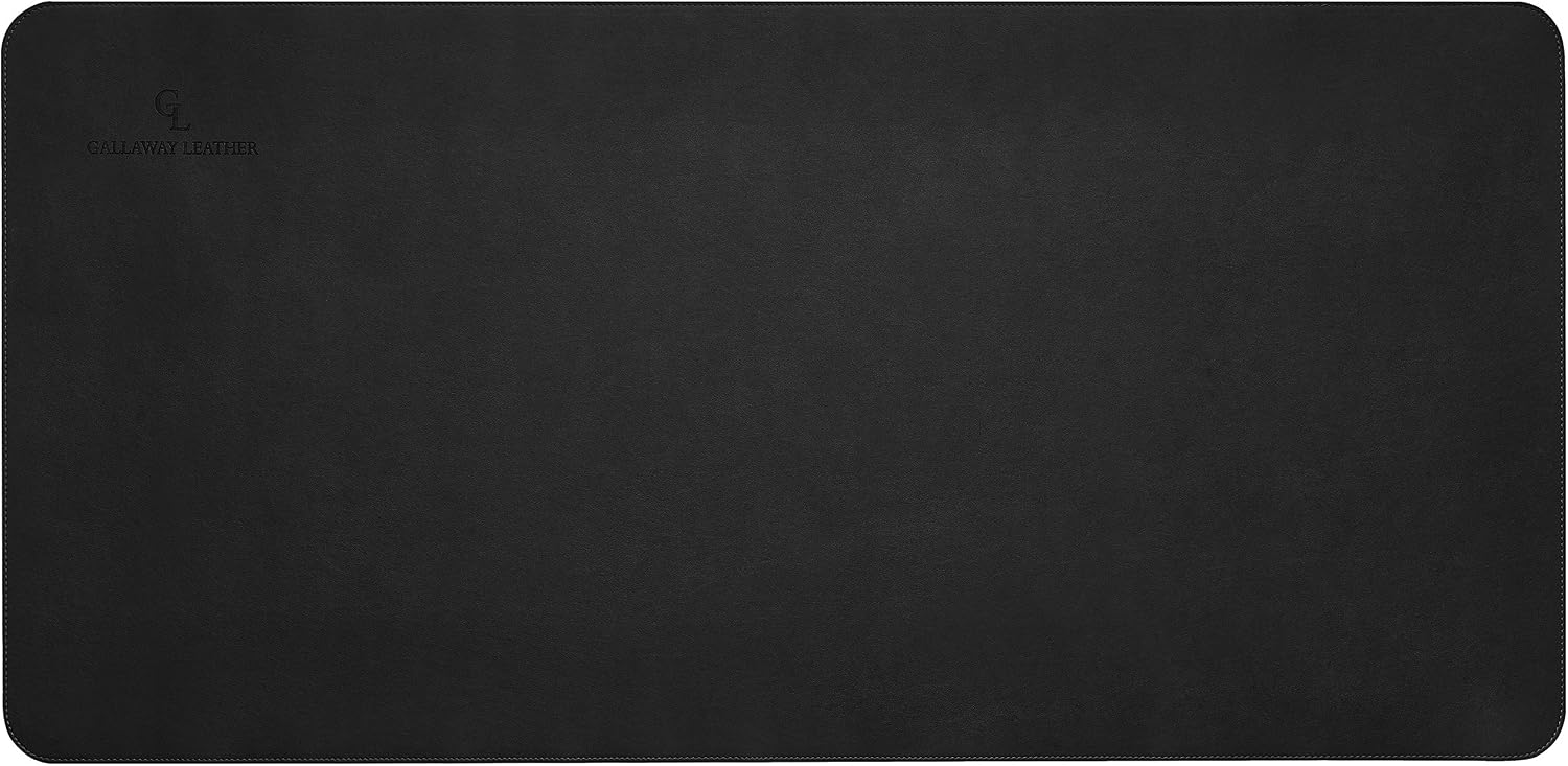 Gallaway Leather Black Desk Pad 92x92cm - AHW Store