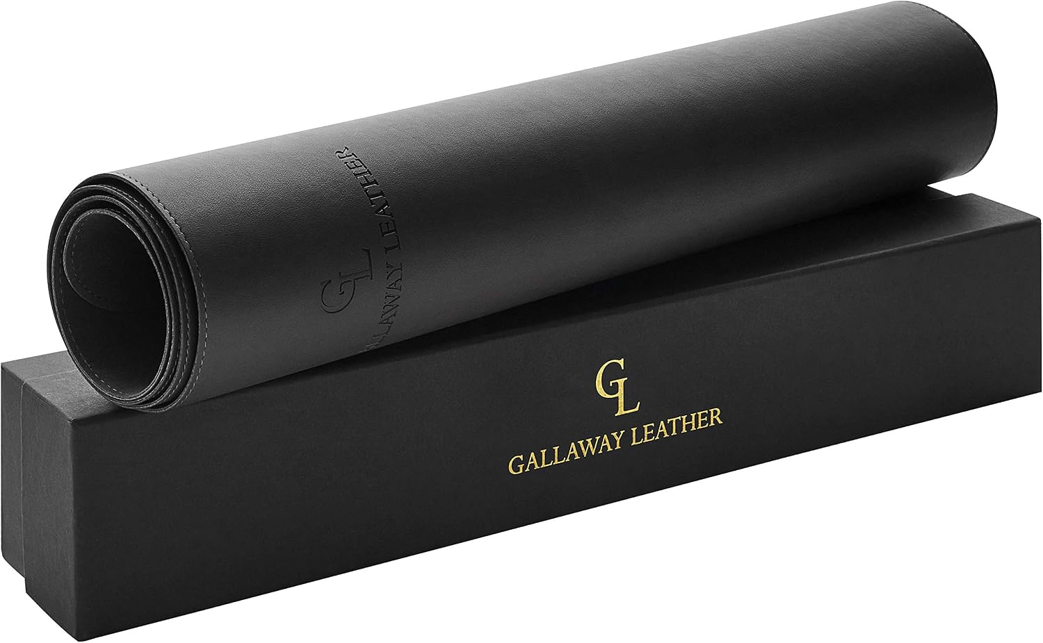 Gallaway Leather Black Desk Pad 92x92cm - AHW Store