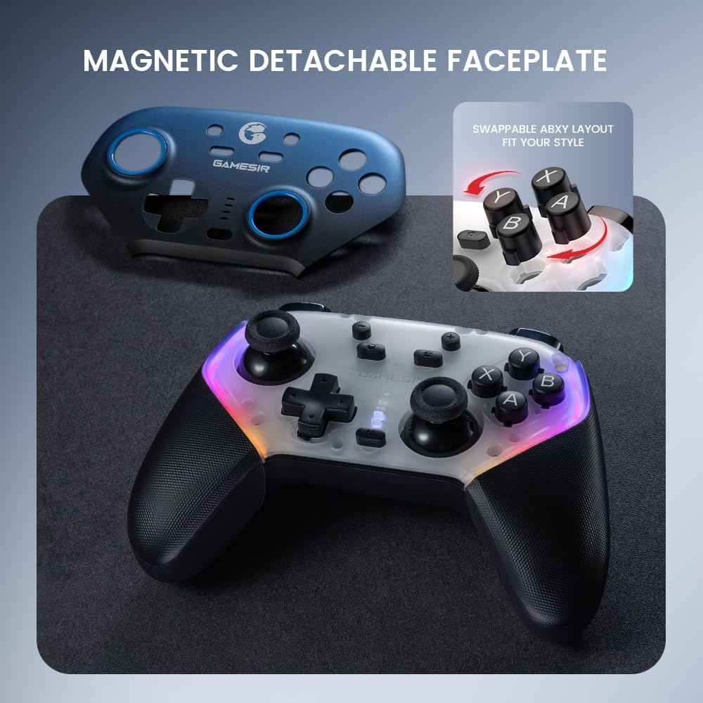 GameSir Super Nova Wireless 1000Hz Controller with Charging Station - Hall Effect Sticks, Adjustable - AHW Store