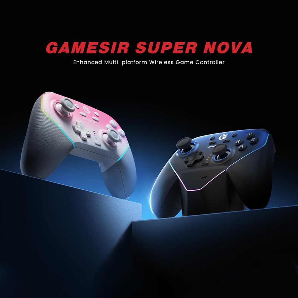 GameSir Super Nova Wireless 1000Hz Controller with Charging Station - Hall Effect Sticks, Adjustable - AHW Store