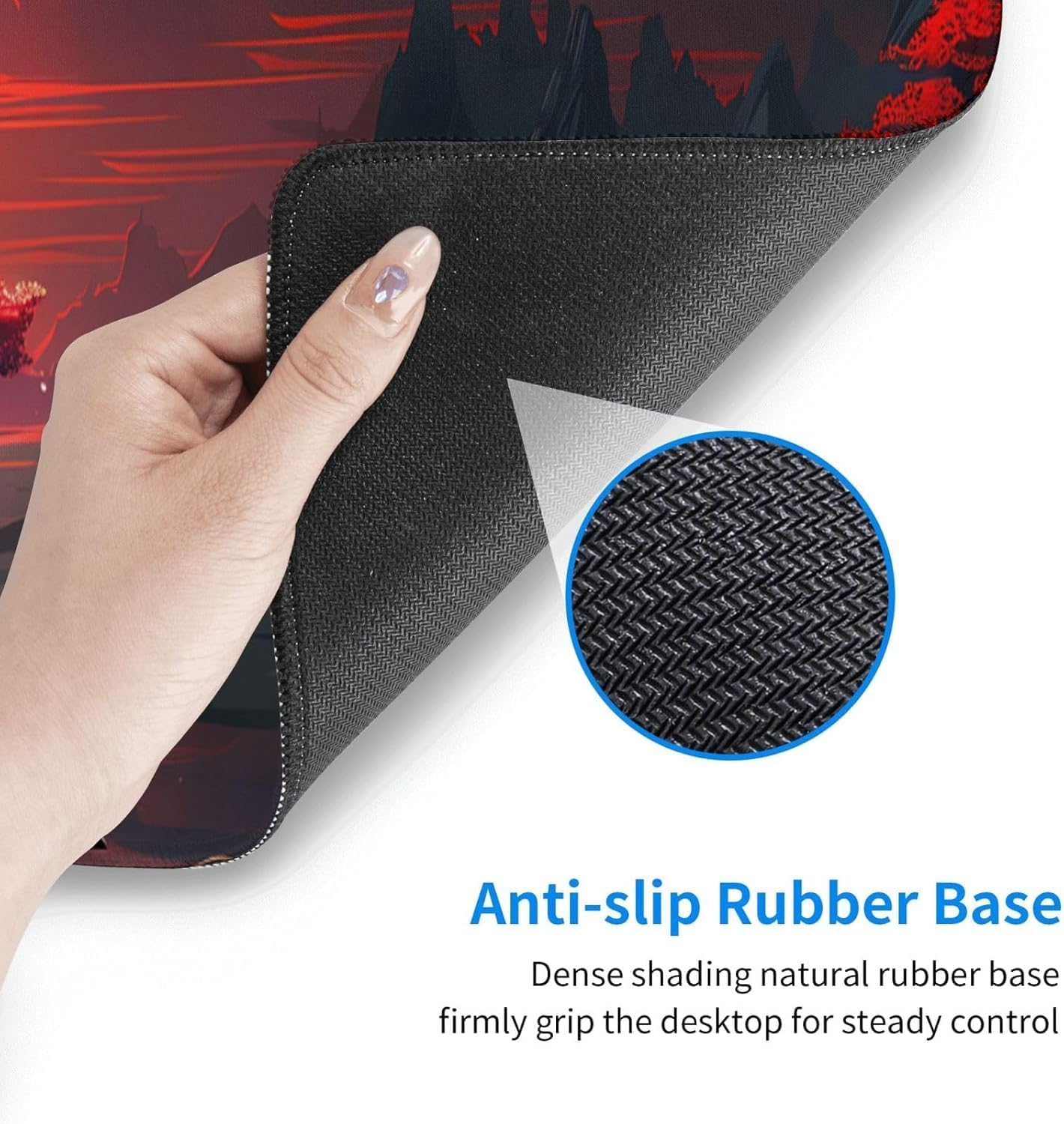Gaming Mouse Pad 70x30cm Red Moon Canyon - AHW Store