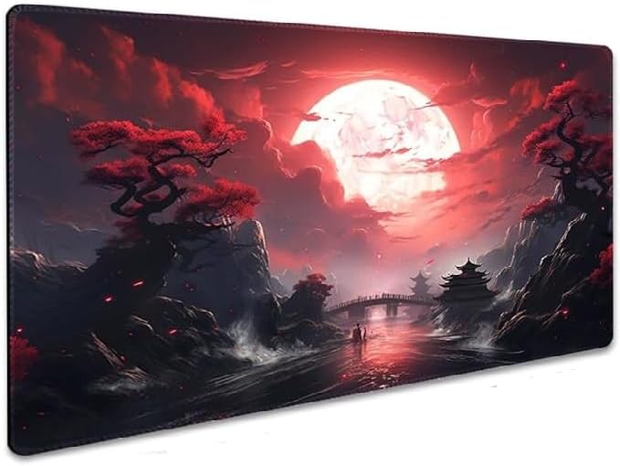 Gaming Mouse Pad 70x30cm Red Moon Canyon - AHW Store