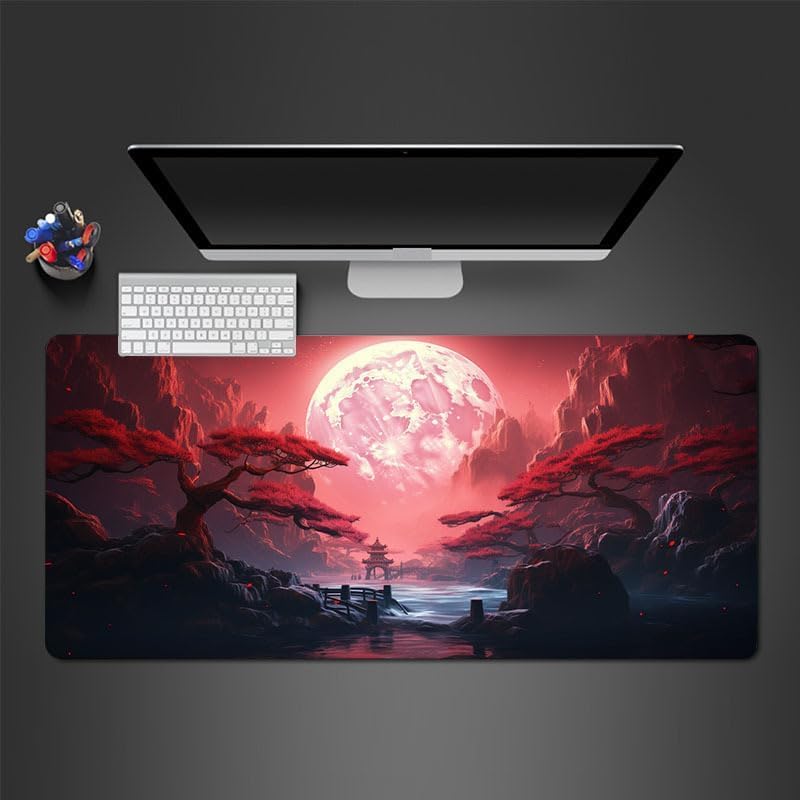 Gaming Mouse Pad Red Moon Canyon 30 × 70 cm - AHW Store
