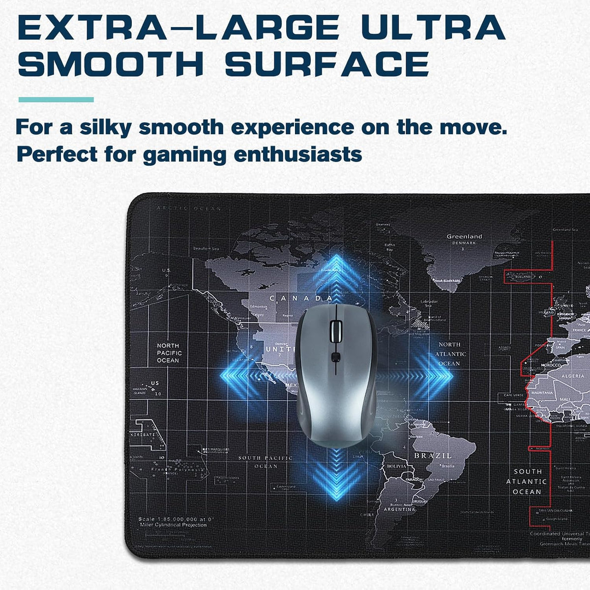 Gaming Mouse Pad - World Map Design - AHW Store