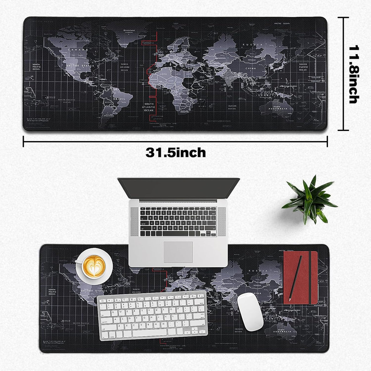 Gaming Mouse Pad - World Map Design - AHW Store