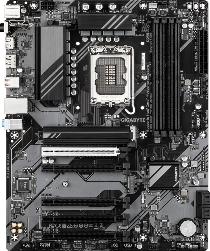Gigabyte B760 DS3H WIFI6E GEN5 DDR5 LGA1700 ATX Motherboard Black
