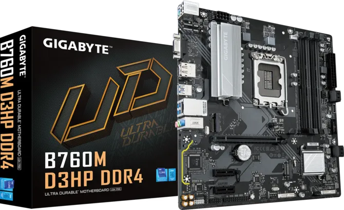 Gigabyte B760M D3HP DDR4 LGA1700 M-ATX Motherboard Black