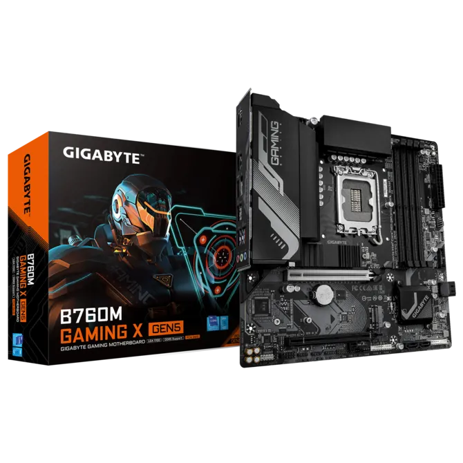 Gigabyte B760M GAMING X GEN5 DDR5 LGA1700 M-ATX Motherboard Black