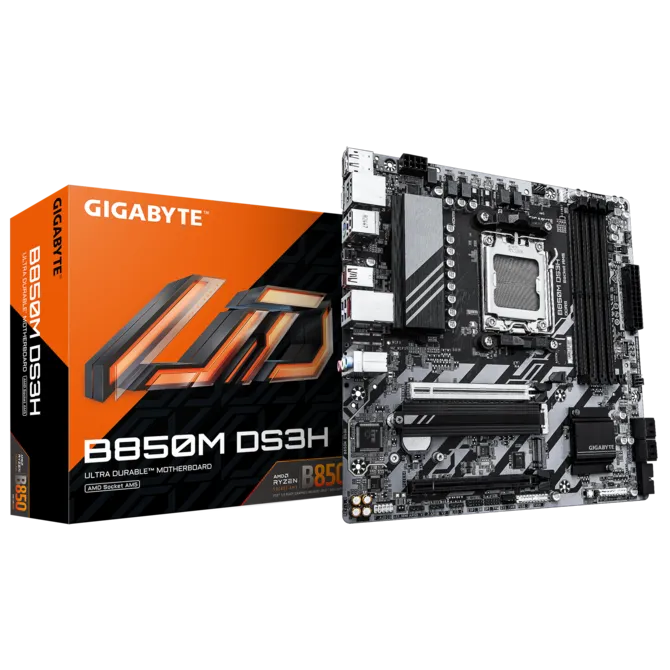 Gigabyte B850M DS3H DDR5 AM5 M-ATX Motherboard Black