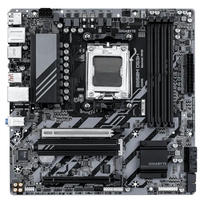Gigabyte B850M DS3H DDR5 AM5 M-ATX Motherboard Black