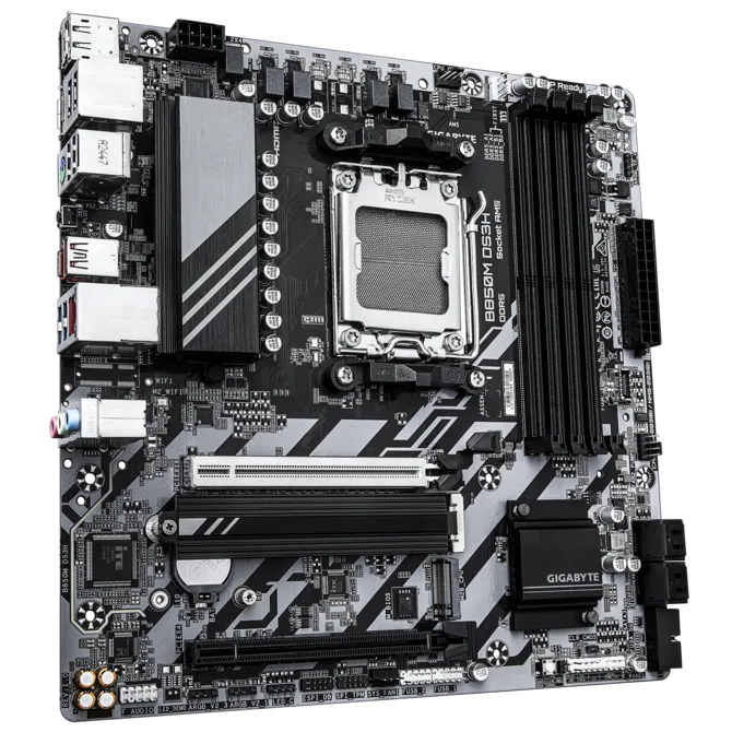 Gigabyte B850M DS3H DDR5 AM5 M-ATX Motherboard Black