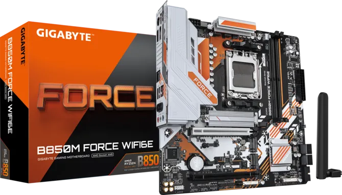 Gigabyte B850M FORCE WF6E DDR5 AM5 M-ATX Motherboard Black