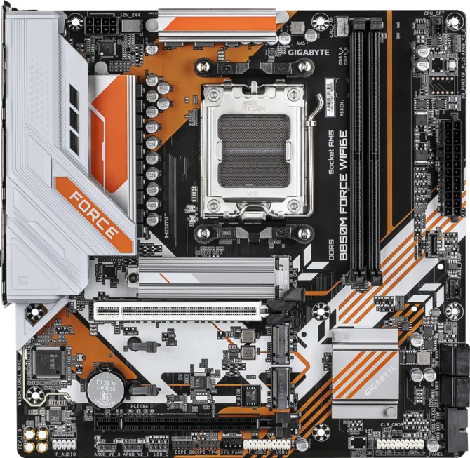 Gigabyte B850M FORCE WF6E DDR5 AM5 M-ATX Motherboard Black