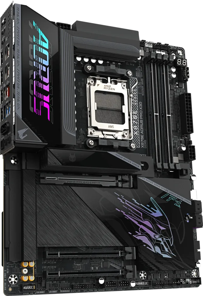 Aorus X870E PRO X3D DDR5 AM5 M-ATX Motherboard Black