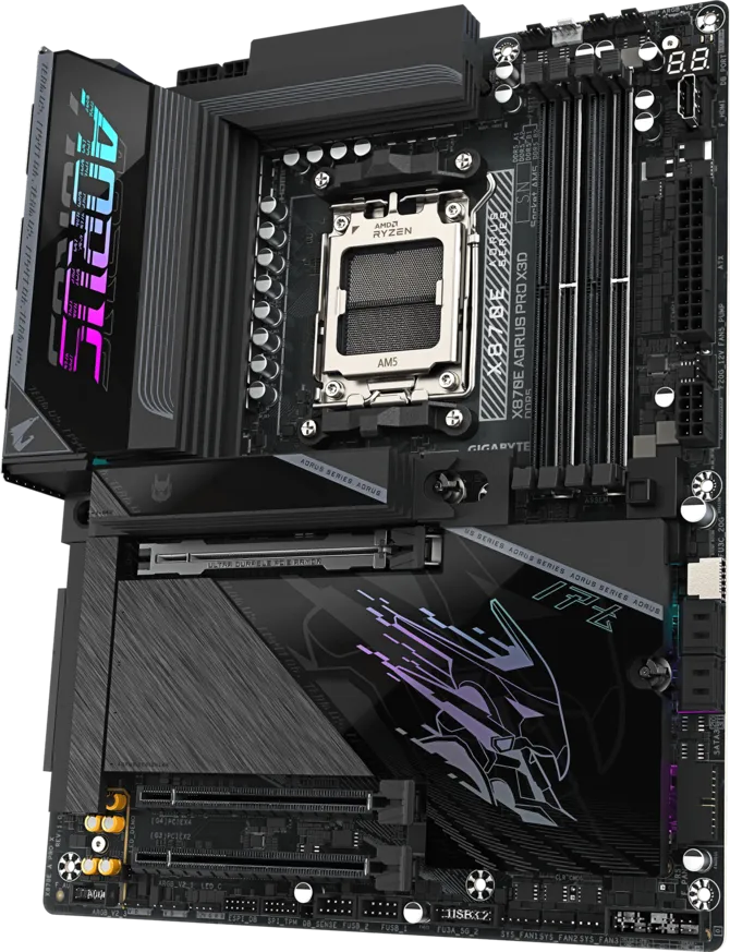 Aorus X870E PRO X3D DDR5 AM5 M-ATX Motherboard Black