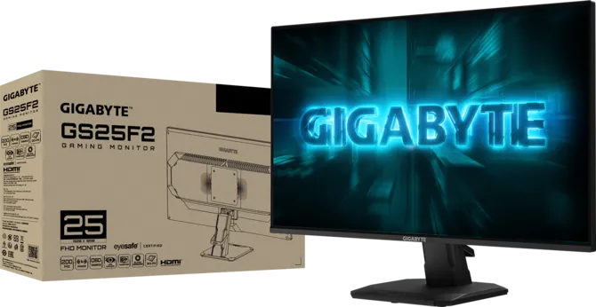 Gigabyte GS25F2A IPS Gaming Monitor 24.5 Inch FHD 240Hz 1ms Black