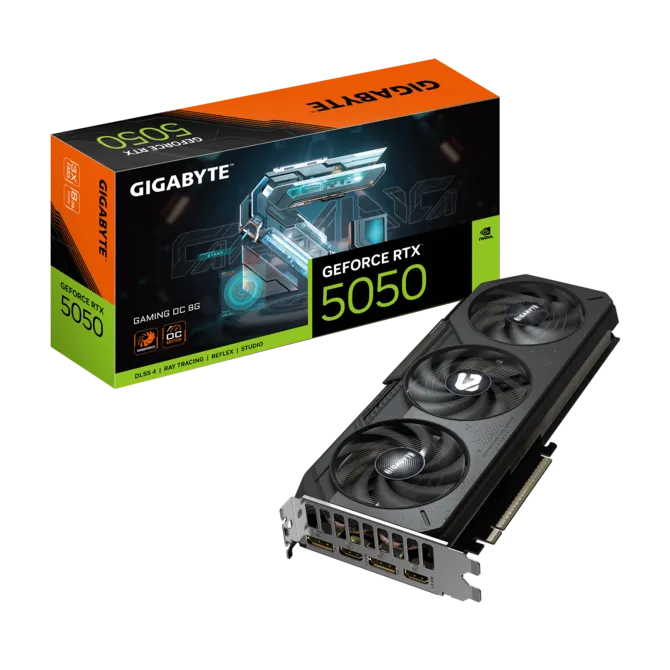 Gigabyte GeForce RTX 5050 GAMING OC 8GB Graphics Card Black