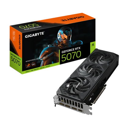 Gigabyte GeForce RTX 5070 WINDFORCE OC SFF 12G GDDR7 Graphics Card Black