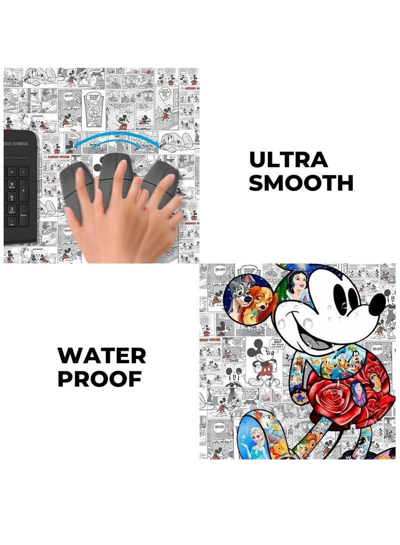 Mickey 1 Mouse Comic Newspaper Mouse Pad 30 × 70 cm