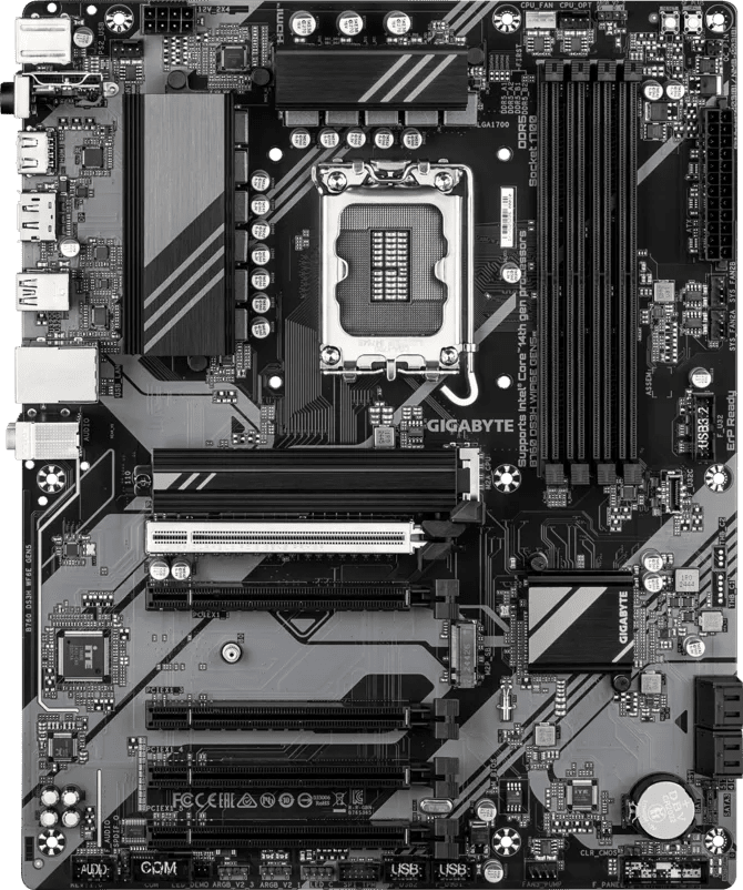 Gigabyte B760 DS3H WIFI6E GEN5 DDR5 LGA1700 ATX Motherboard Black - AHW Store