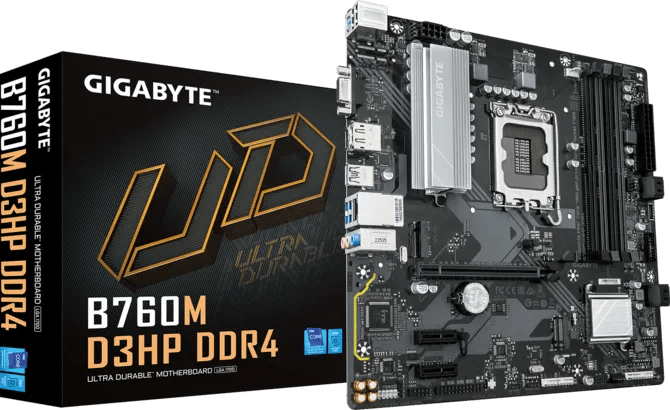 Gigabyte B760M D3HP DDR4 LGA1700 M-ATX Motherboard Black - AHW Store