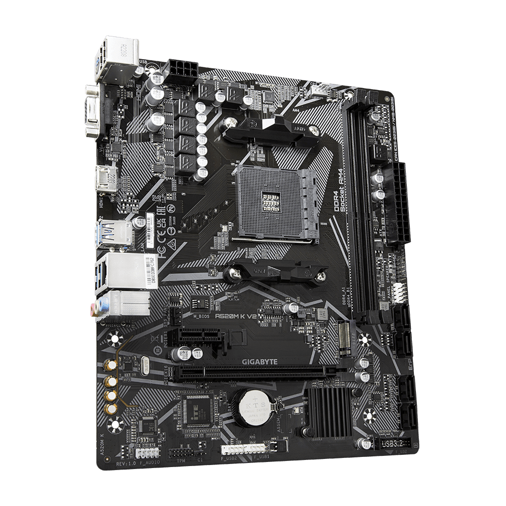 Gigabyte B760M DS3H AX DDR4 LGA1700 M-ATX Motherboard Black - AHW Store