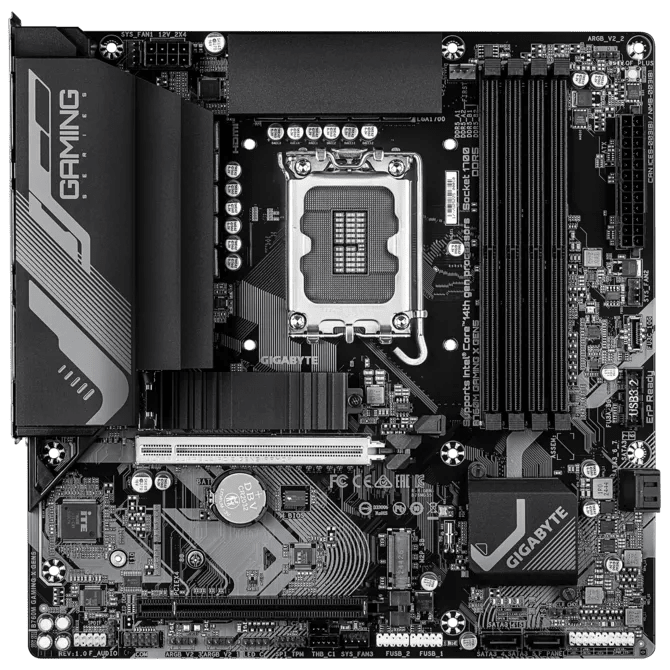 Gigabyte B760M GAMING X GEN5 DDR5 LGA1700 M - ATX Motherboard Black - AHW Store