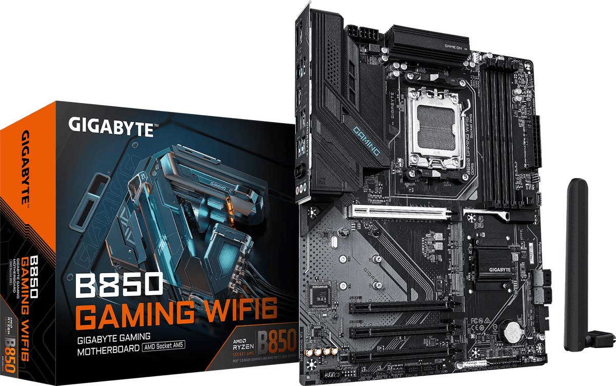 Gigabyte B850 GAMING WIFI6 DDR5 AM5 ATX Motherboard Black - AHW Store