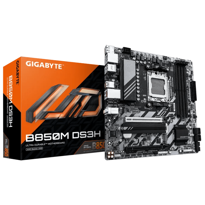 Gigabyte B850M DS3H DDR5 AM5 M - ATX Motherboard Black - AHW Store