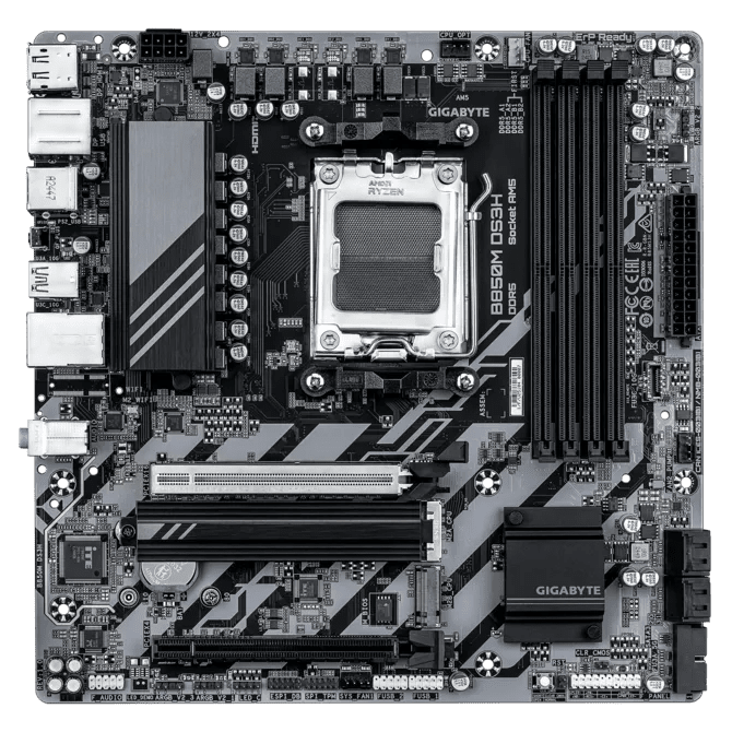 Gigabyte B850M DS3H DDR5 AM5 M - ATX Motherboard Black - AHW Store