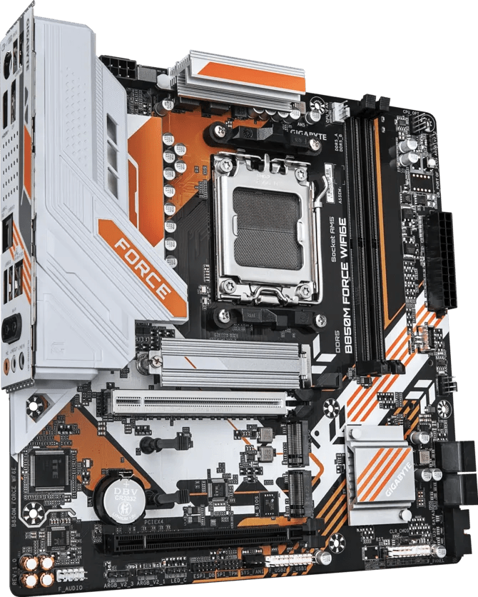 Gigabyte B850M FORCE WF6E DDR5 AM5 M-ATX Motherboard Black - AHW Store