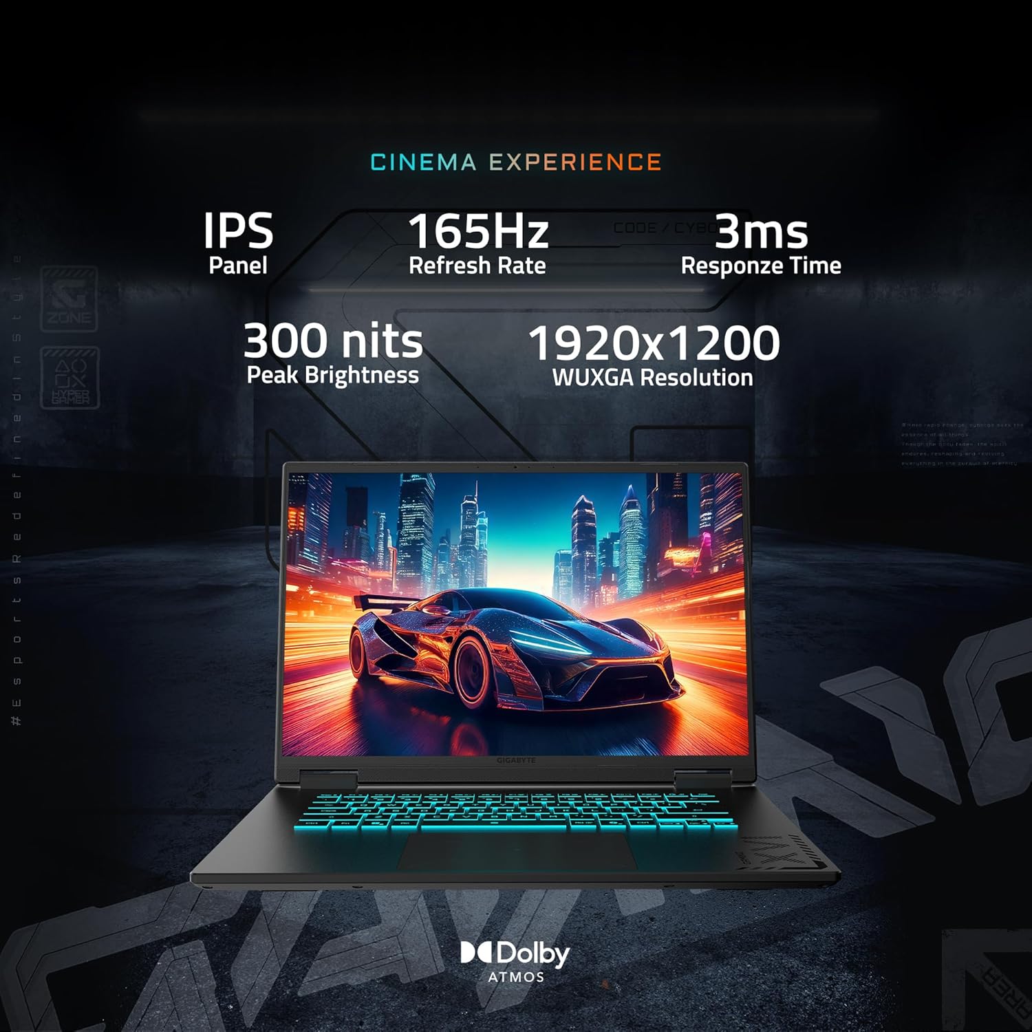 GIGABYTE - Gaming A16 Gaming Laptop - 165Hz 1920x1200 WUXGA - NVIDIA GeForce RTX 5060 - Intel i7 - 136 - AHW Store