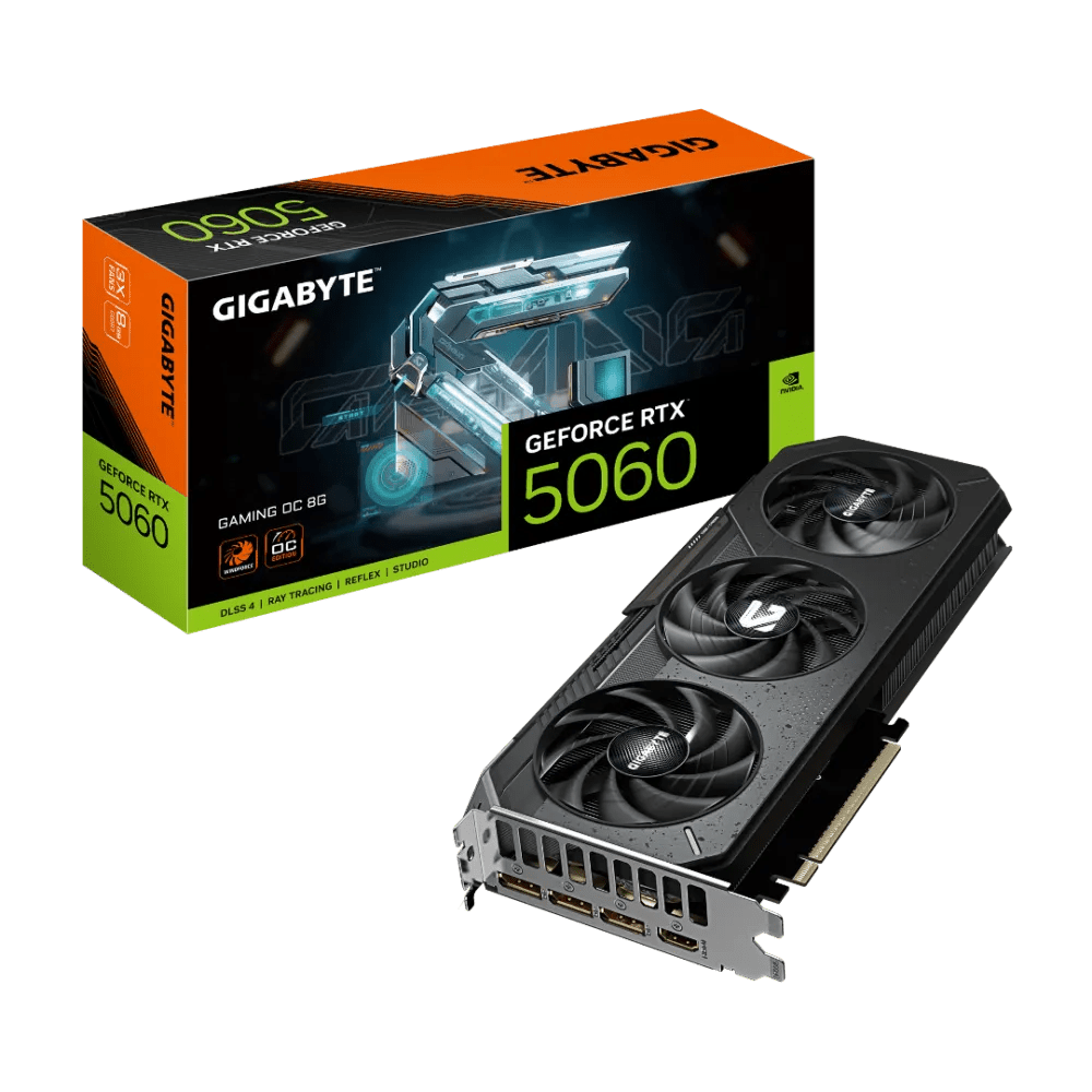 Gigabyte GeForce RTX 5060 GAMING OC 8GB GDDR7 Graphics Card Black - AHW Store