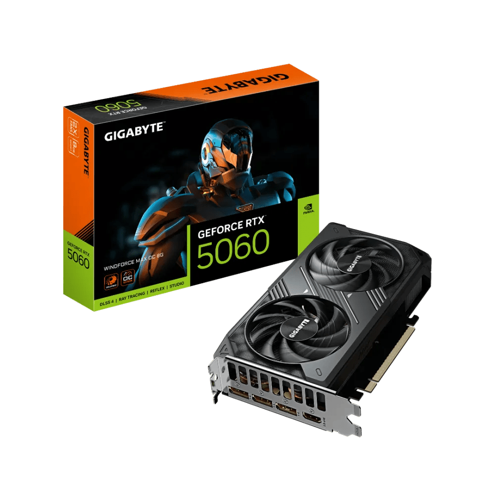 Gigabyte GeForce RTX 5060 WINDFORCE MAX OC 8GB Graphics Card Black - AHW Store
