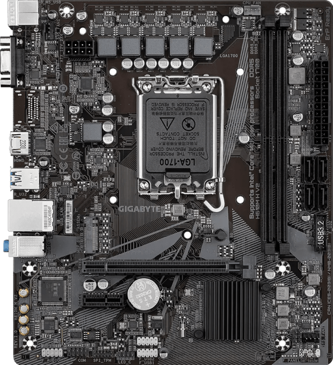 Gigabyte H610M H V2 DDR5 LGA1700 M-ATX Motherboard - AHW Store