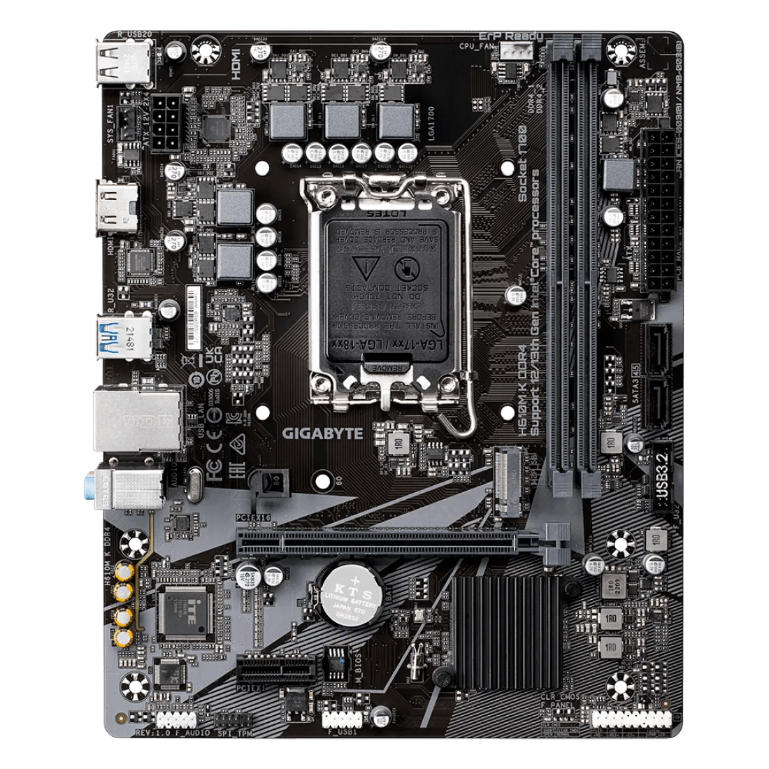 Gigabyte H610M - K DDR4 LGA1700 M - ATX Motherboard - AHW Store