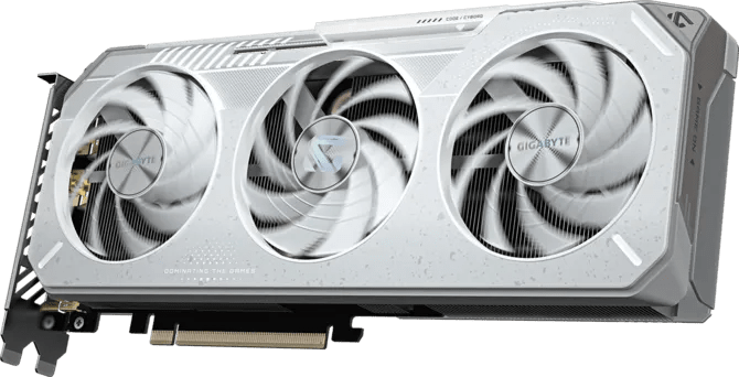 GIGABYTE Radeon RX 9060 XT GAMING OC ICE 16GB GDDR7 Graphics Card White - AHW Store