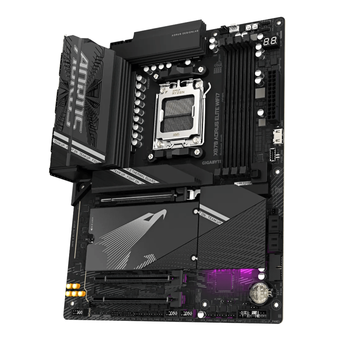 Gigabyte X870 AORUS ELITE WIFI7 AM5 ATX Motherboard Black - AHW Store