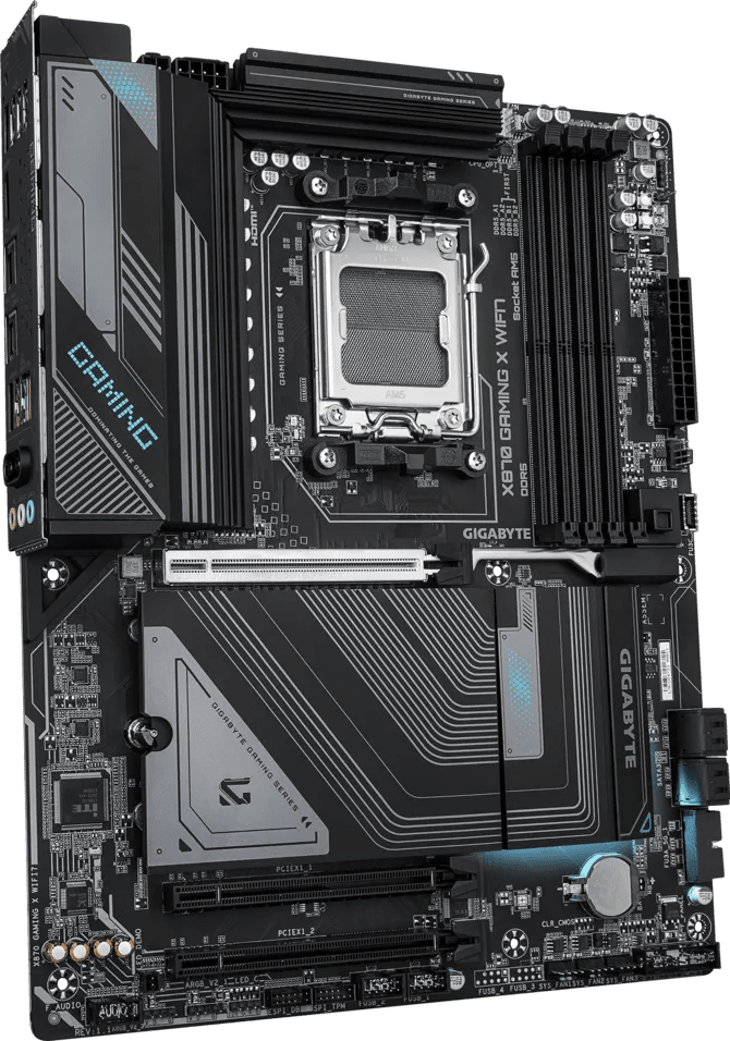 Gigabyte X870 GAMING X WIFI7 DDR5 AM5 ATX Motherboard Black - AHW Store
