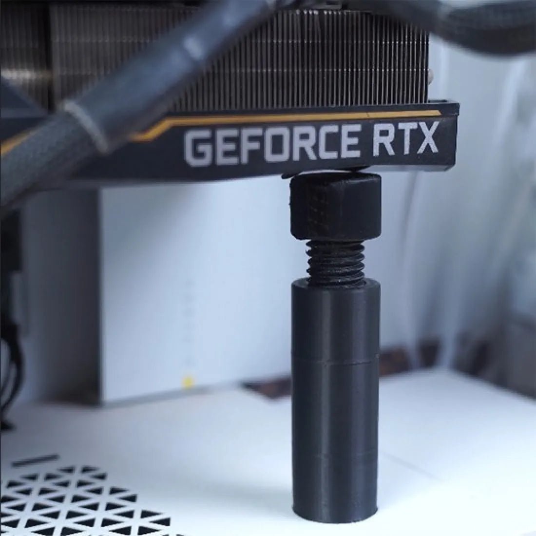 GPU Adjustable Support Bracket 3D Printed - Black - AHW Store