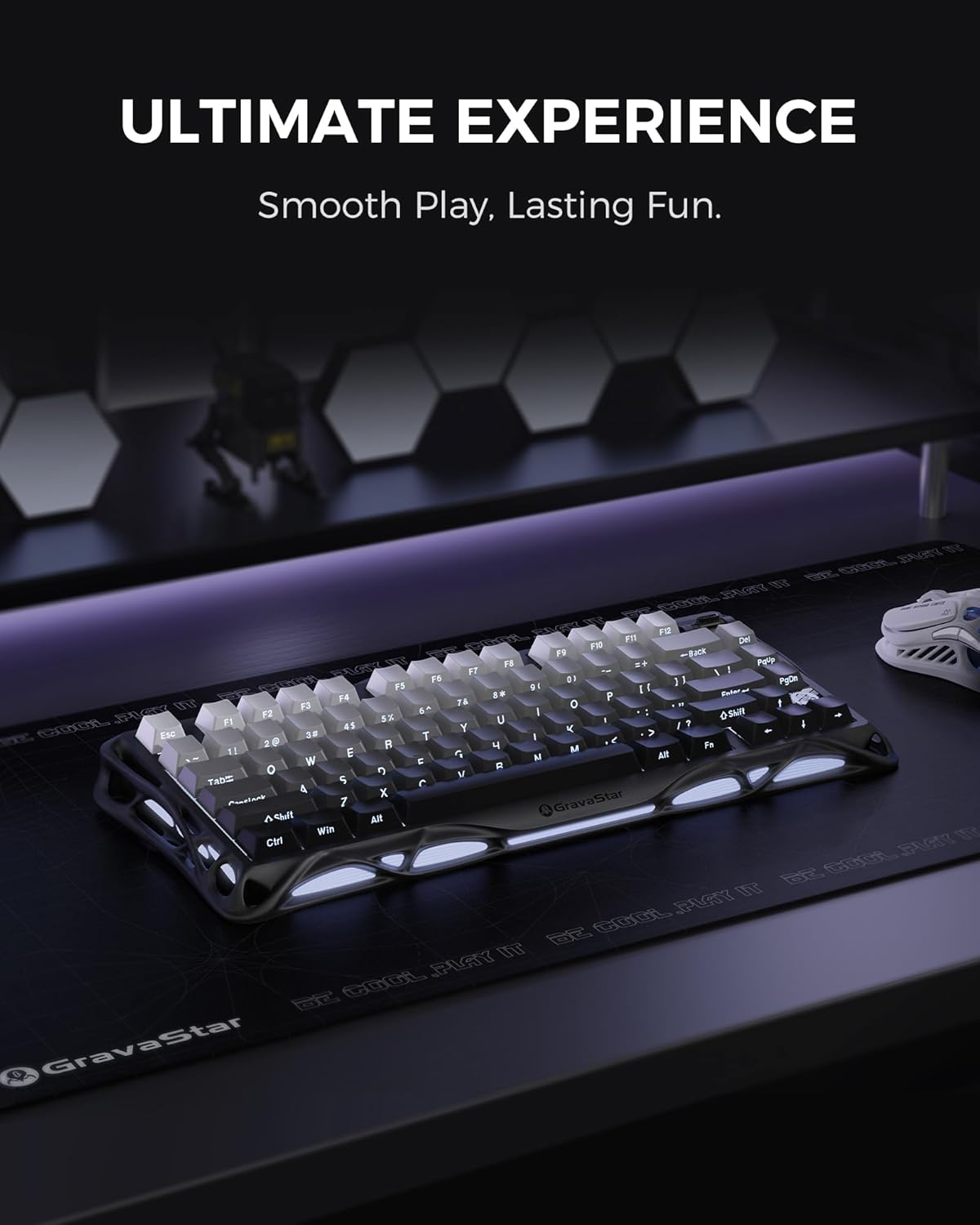 GravaStar Mercury K1 Gaming Keyboard (Gradient Black) - AHW Store