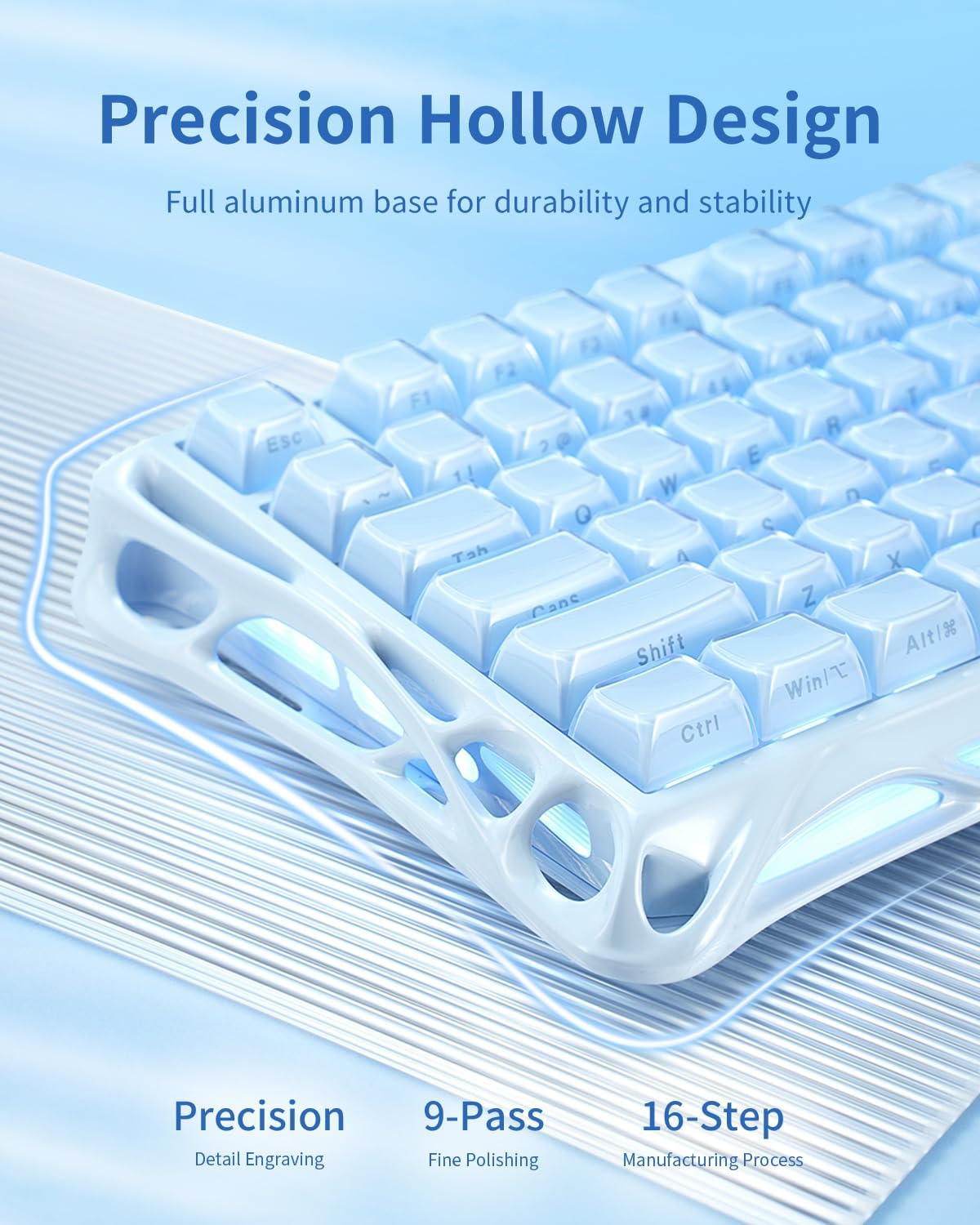 GravaStar Mercury K1 Mechanical Gaming Keyboard 75% - Blue - AHW Store