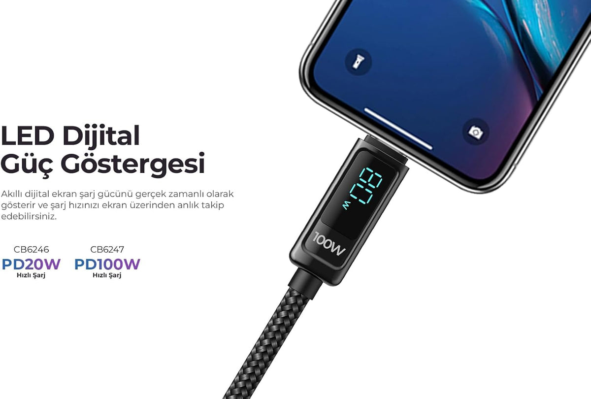 HAVIT CB6247 USB-C to USB-C 100W PD Cable 2M - AHW Store