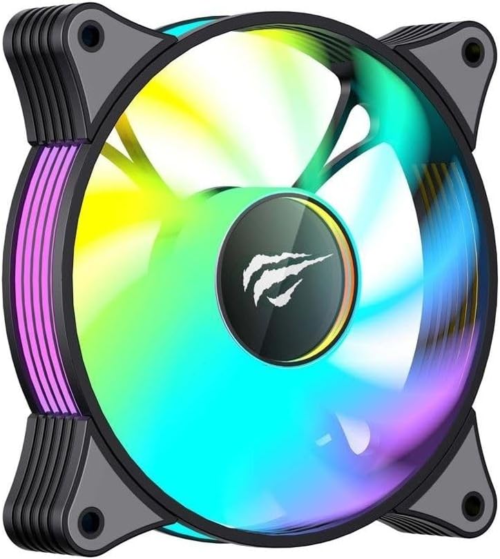 Havit F2095 RGB PC Case Fan - 120mm, 600-1800RPM, 36dBA - AHW Store