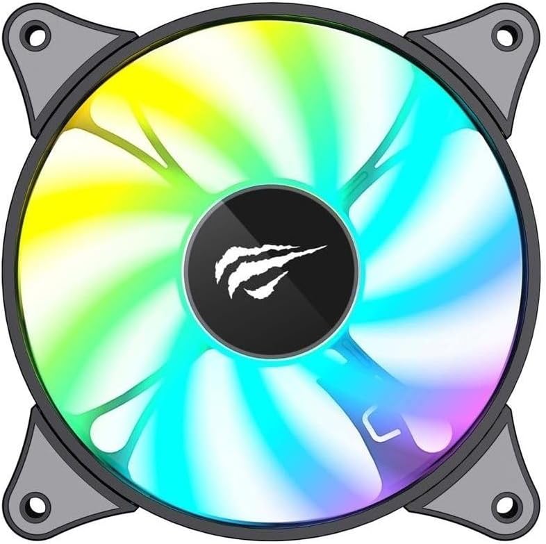 Havit F2095 RGB PC Case Fan - 120mm, 600-1800RPM, 36dBA - AHW Store