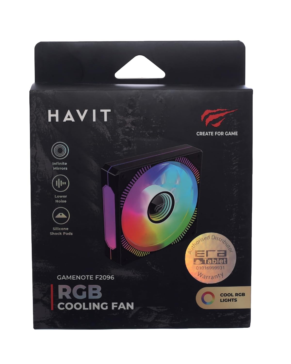 Havit Gamenote F2096 120mm RGB Case Fan, 1800RPM - AHW Store