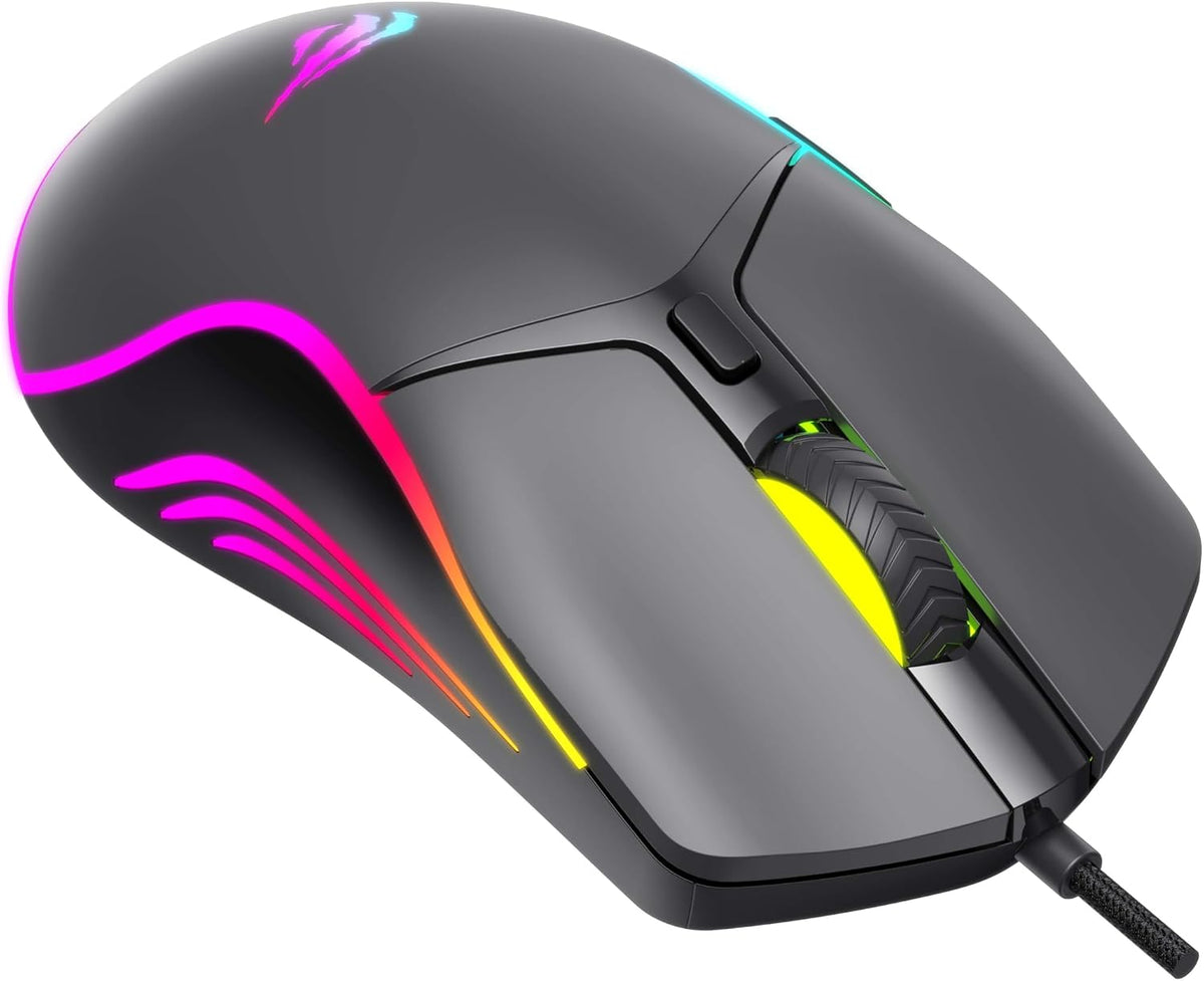 Havit Gaming Mouse RGB 8000DPI Wired 6-Button - AHW Store
